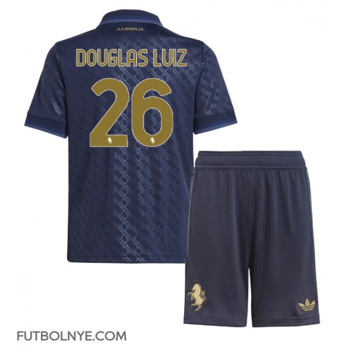 Camiseta Juventus Douglas Luiz #26 Tercera Equipación para niños 2024-25 manga corta (+ pantalones cortos)